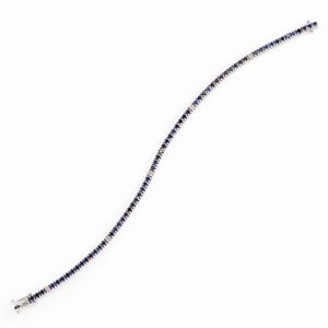 Bracciale tennis con zaffiri