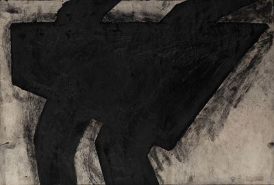 Virus - tecnica mista su carta, cm 50x70, 1988