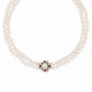  - Collana con perle 