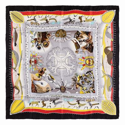 Aline Honoré, Foulard La Vie au Grand Nord, seta, 2004