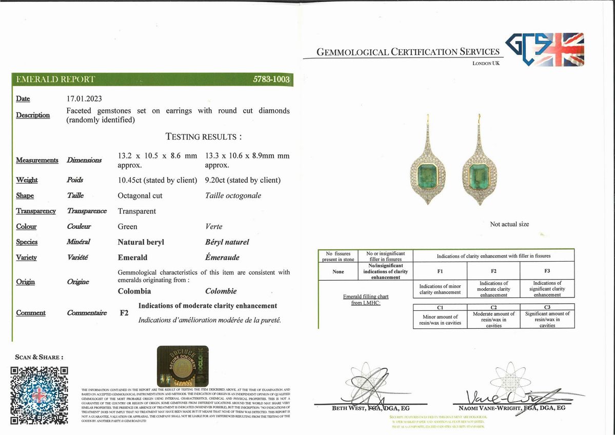 Orecchini in oro bianco 18k con rubini e diamanti