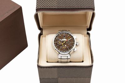 Orologio Tambour XL LV Cup Regate in acciaio con vetro zaffiro, Ø 44 mm