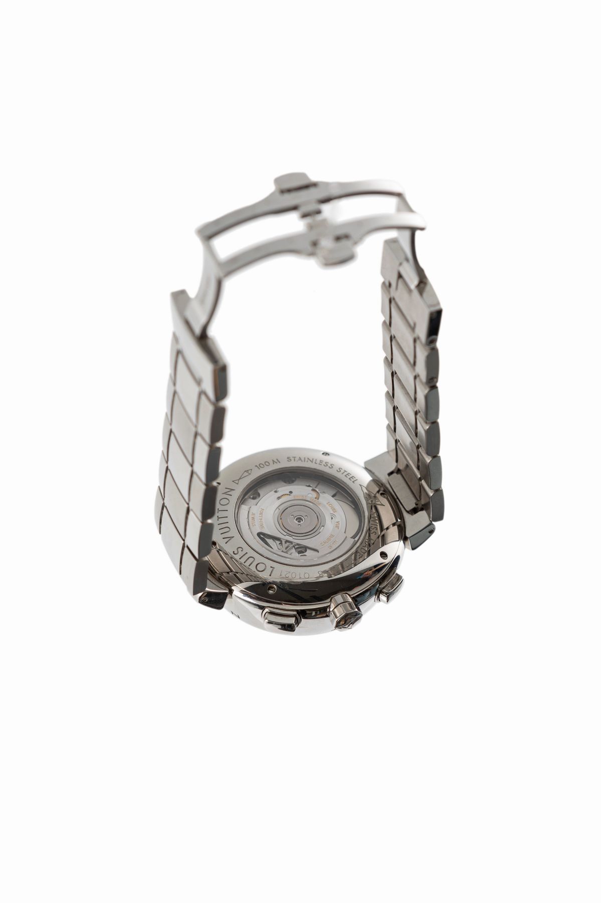 Louis Vuitton - Orologio Tambour XL LV Cup Regate in acciaio con vetro zaffiro, Ø 44 mm