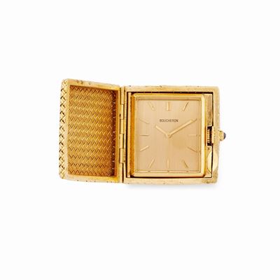 Orologio da viaggio, oro giallo 18k, quadrante champagne