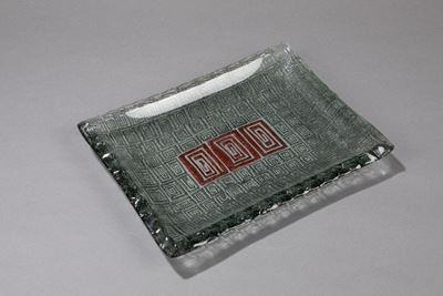Svuotatasche in vetro inciso, circa 1960