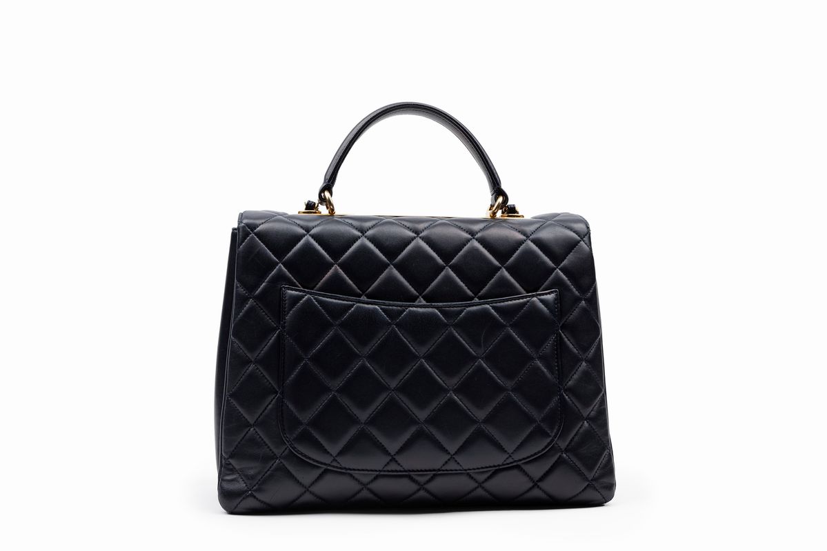 Chanel - Borsa Trendy in pelle matelassé blu, 2015