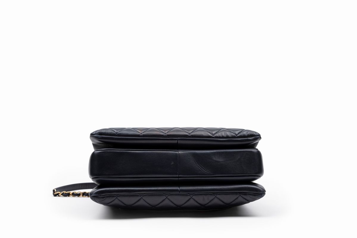 Chanel - Borsa Trendy in pelle matelassé blu, 2015