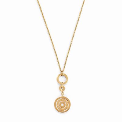 Collana in oro giallo 18k con pendente scorrevole