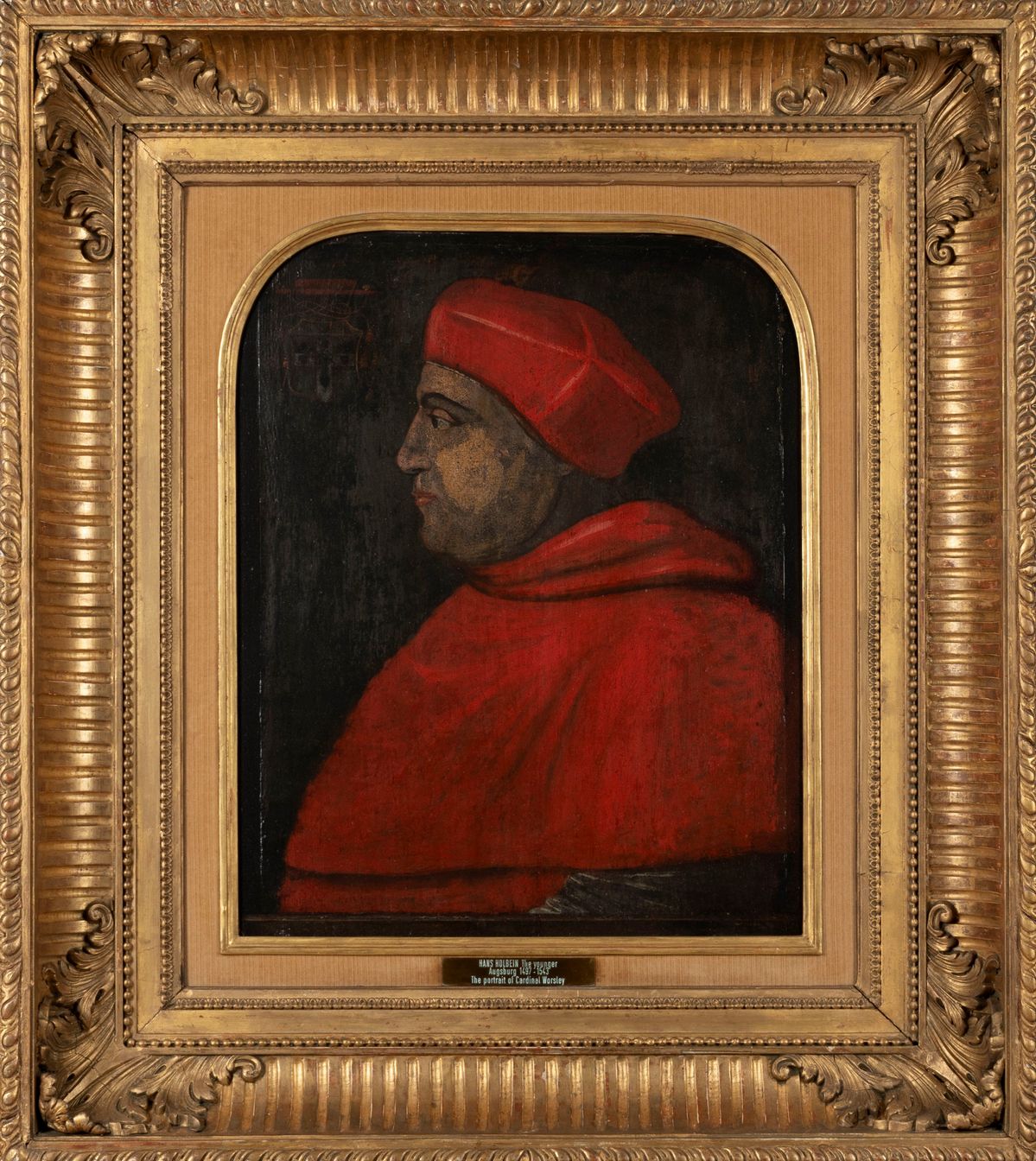 Seguace di Hans Holbein il Giovane - Autore ignoto, Ritratto del Cardinale Thomas Wolsey di profi...