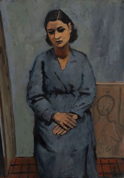 Marilena, olio su cartone