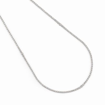 Collana in oro bianco 18k con diamanti taglio brillante, 5,00 ct