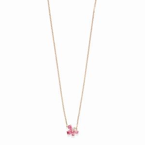 Collana con zaffiri rosa