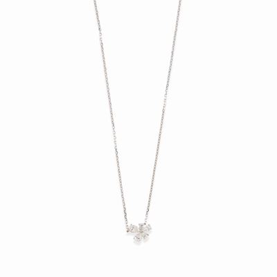 Collana in oro bianco 18k con diamanti