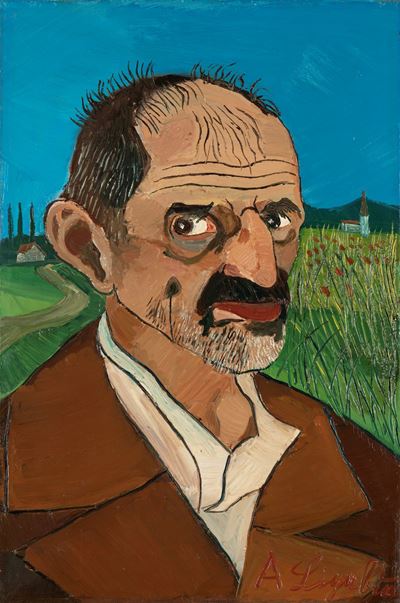 Autoritratto - olio su tela (1960) cm 60 x 40
