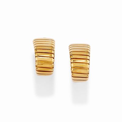Orecchini tubogas in oro giallo 18k