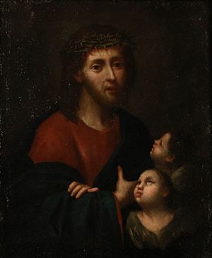 Scuola italiana, secolo XVII - Sinitis parvulos