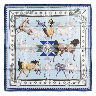 Hubert De Watrigant, Foulard Les Chevaux Qataris, seta, 2008
