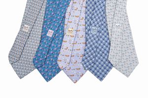 Lotto di cinque cravatte