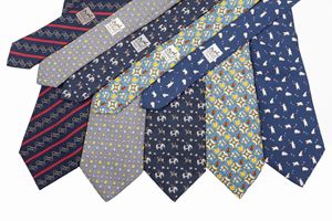 Lotto di cinque cravatte