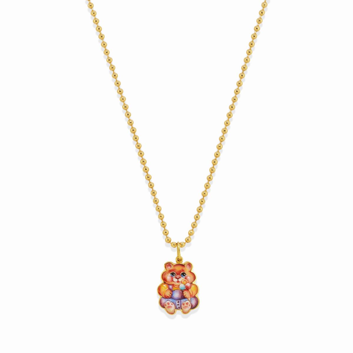 Due collane con pendenti in oro giallo 18k
