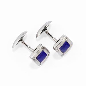 Coppia di polsini con lapislazzuli