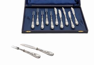 Silver snail cutlery service