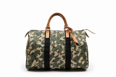 Takashi Murakami, Borsa Speedy Monogramouflage in pelle camouflage