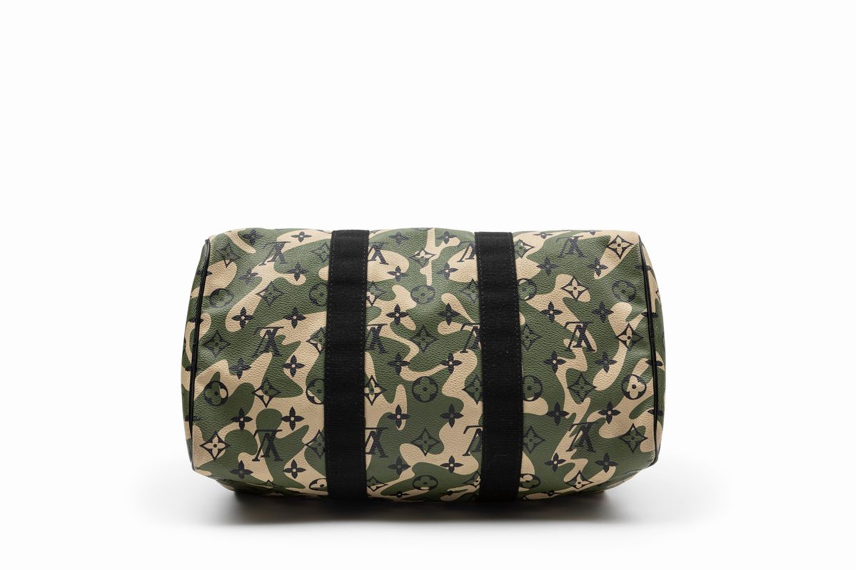 Louis Vuitton - Takashi Murakami, Borsa Speedy Monogramouflage in pelle camouflage