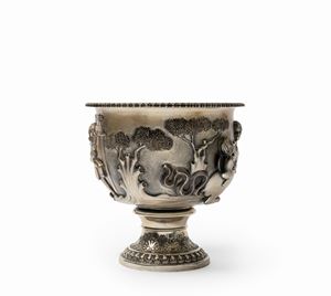 Sterling silver and vermeil "Boscoreale" cup