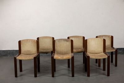 Sei sedie, modello 300, 1966