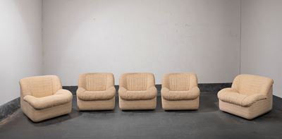 Caprice - Poltrone in poliuretano e pelle, 1972