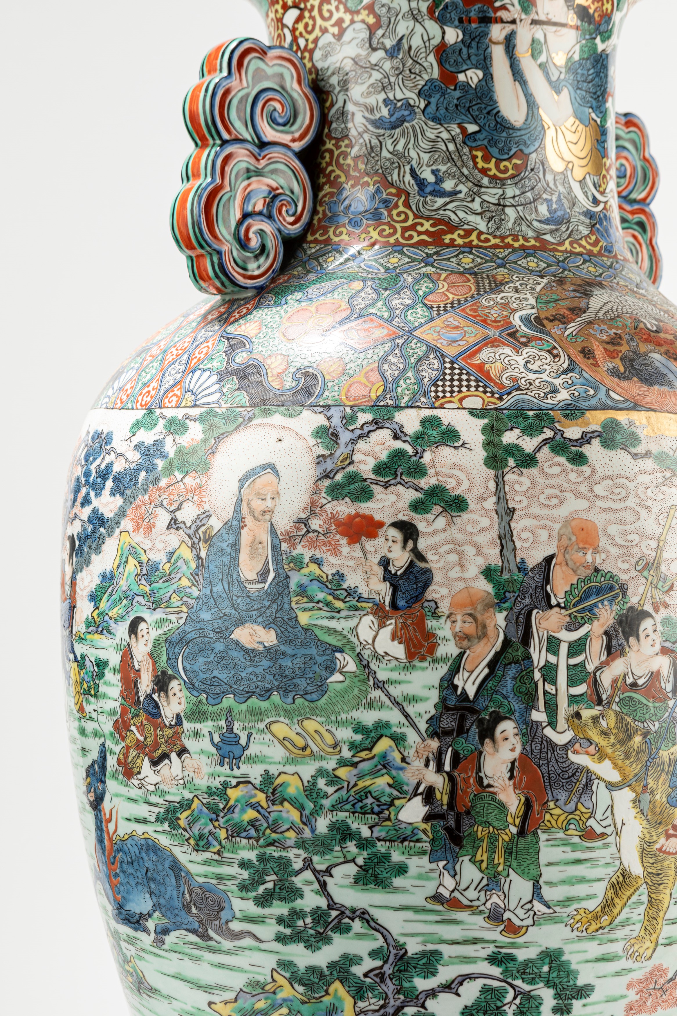 Grande vaso in porcellana Famiglia Rosa, Cina, inizio secolo XX