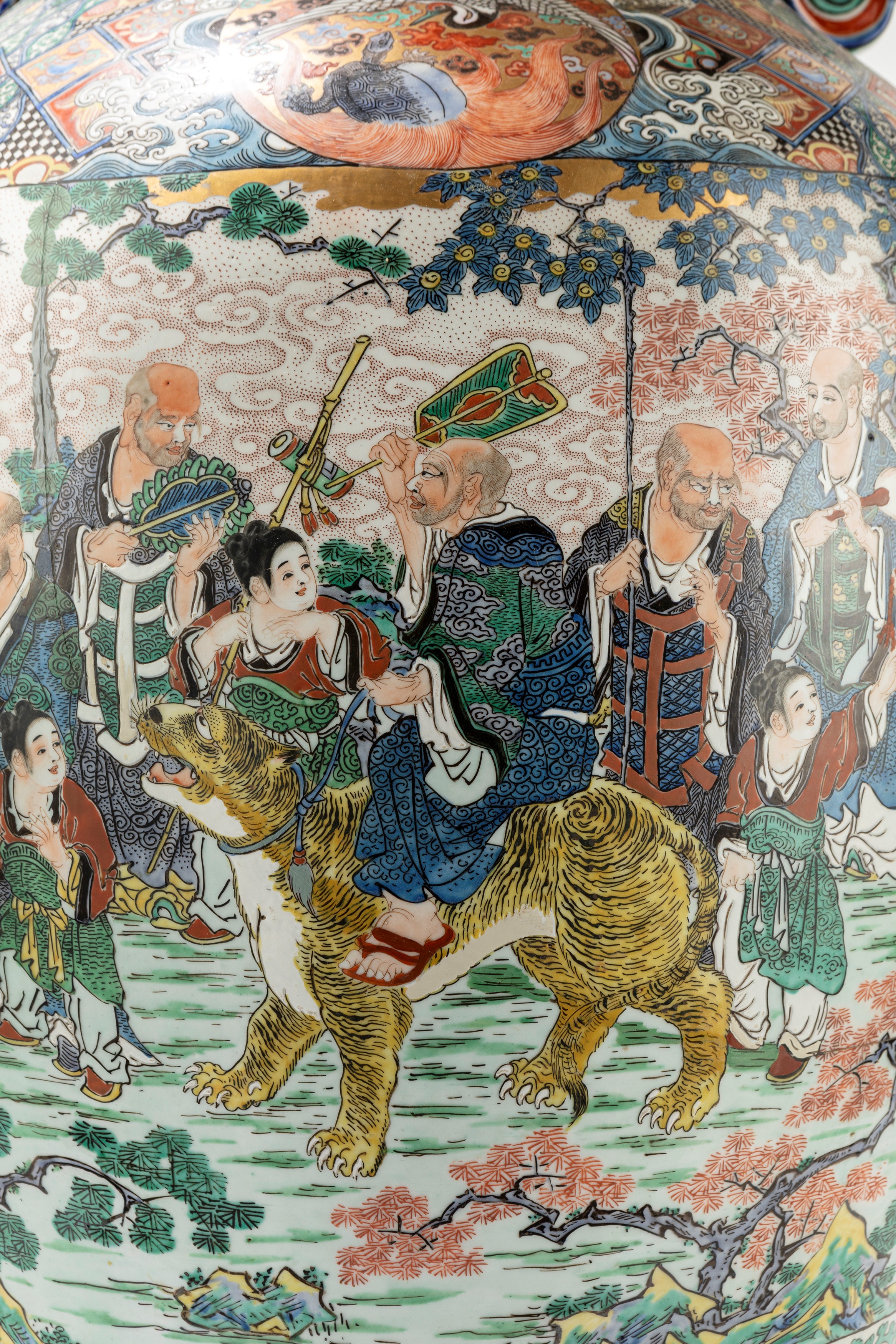 Grande vaso in porcellana Famiglia Rosa, Cina, inizio secolo XX