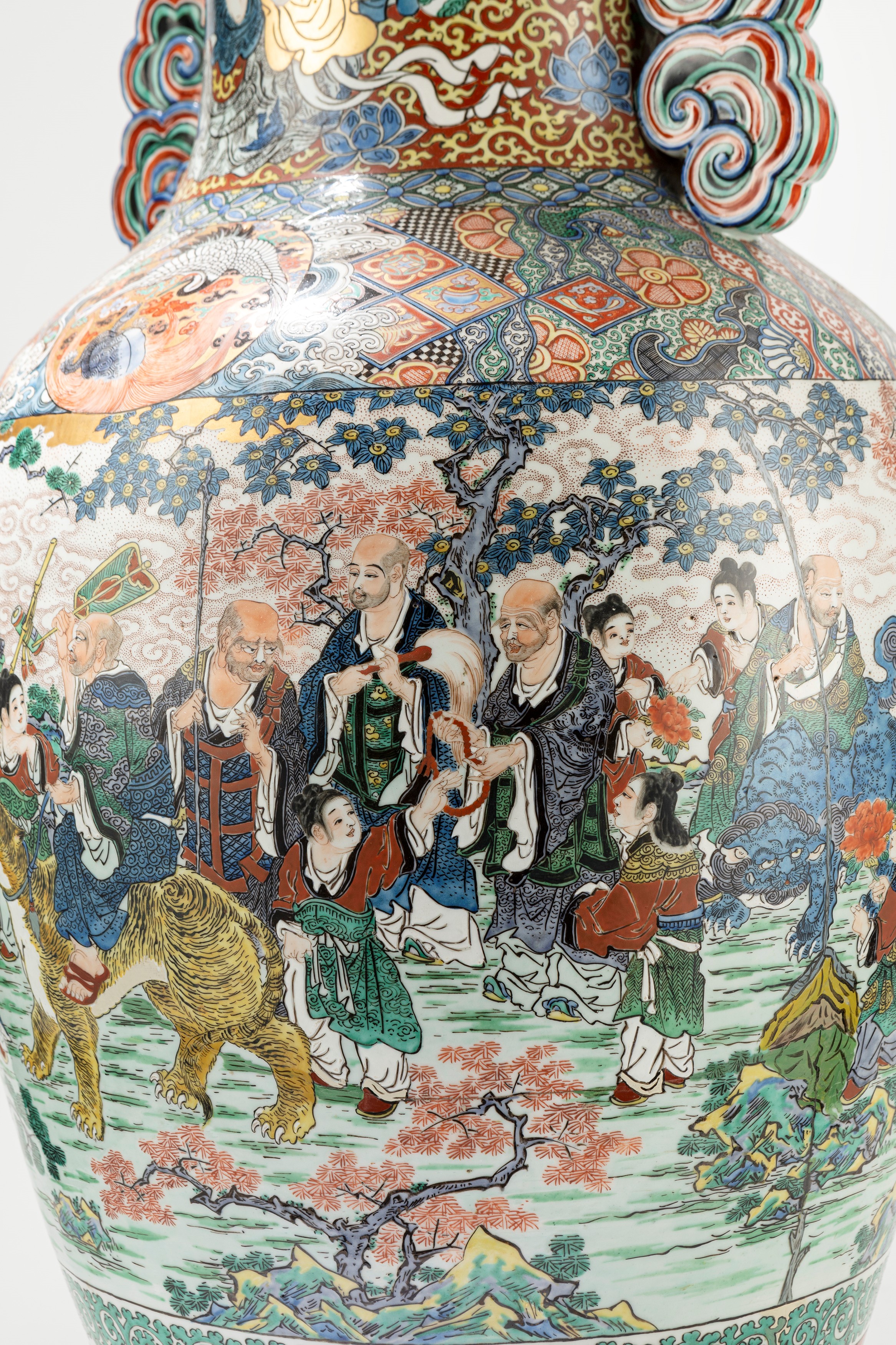 Grande vaso in porcellana Famiglia Rosa, Cina, inizio secolo XX