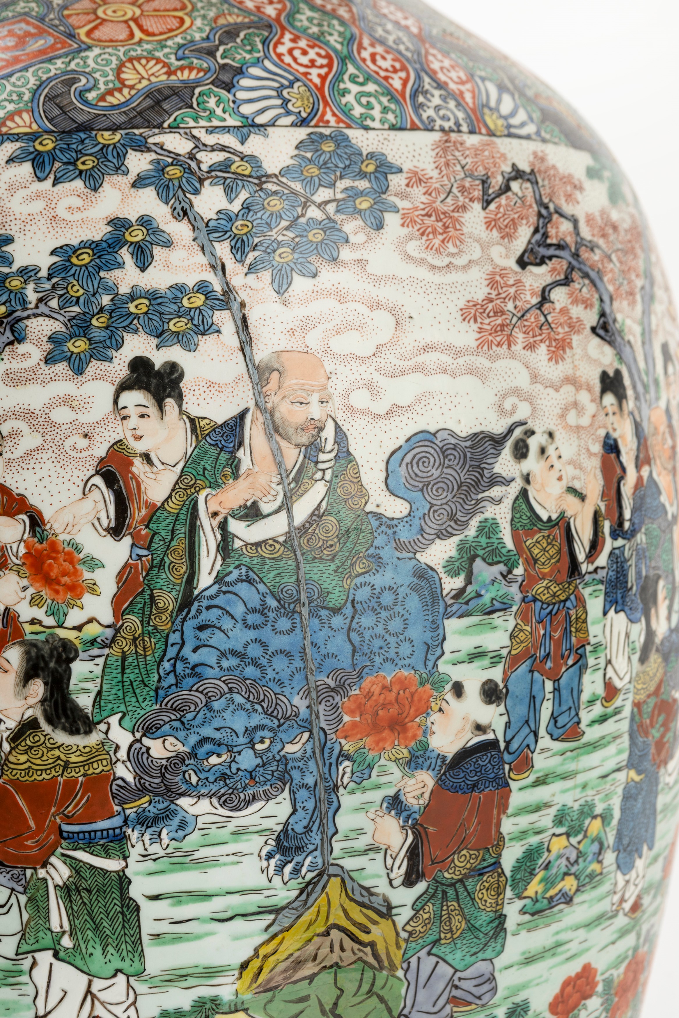Grande vaso in porcellana Famiglia Rosa, Cina, inizio secolo XX