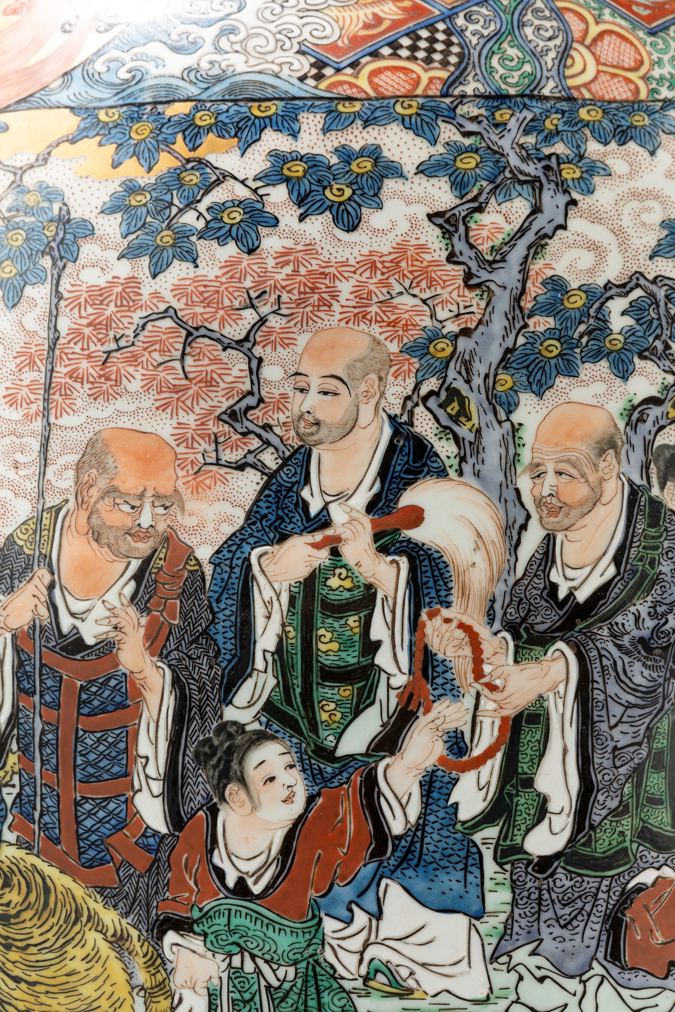Grande vaso in porcellana Famiglia Rosa, Cina, inizio secolo XX
