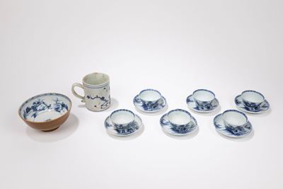 Set Nanking Cargo, porcellana cinese, dinastia Qing, XVIII secolo