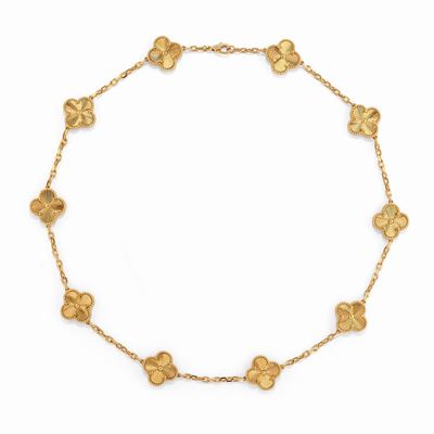Collana Vintage Alhambra in oro giallo 18k