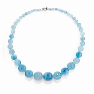 Collana con acquamarine