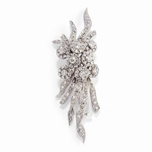 Diamond brooch