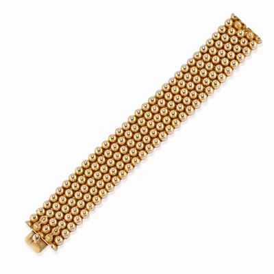 Bracciale in oro giallo 18k, circa 1940