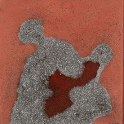 Cangiante, olio su tela, cm 30 x 30, 1979