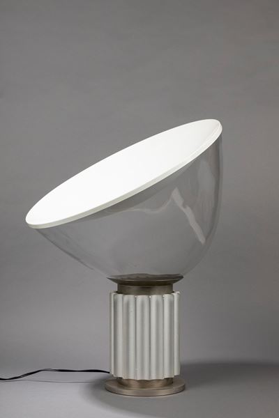 Lampada Taccia, 1962, alluminio e vetro trasparente