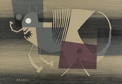 666 - Pennarello e collage su cartone