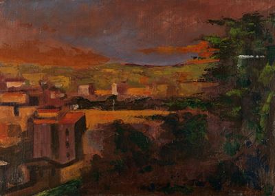 Senza titolo, olio su tela, 1971