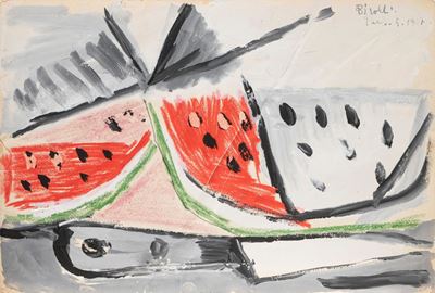 Senza titolo (tempera su carta, 1947)