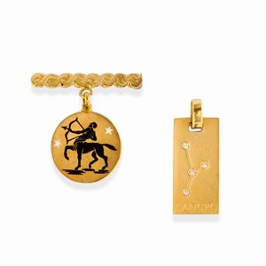 Pendente-spilla e pendente