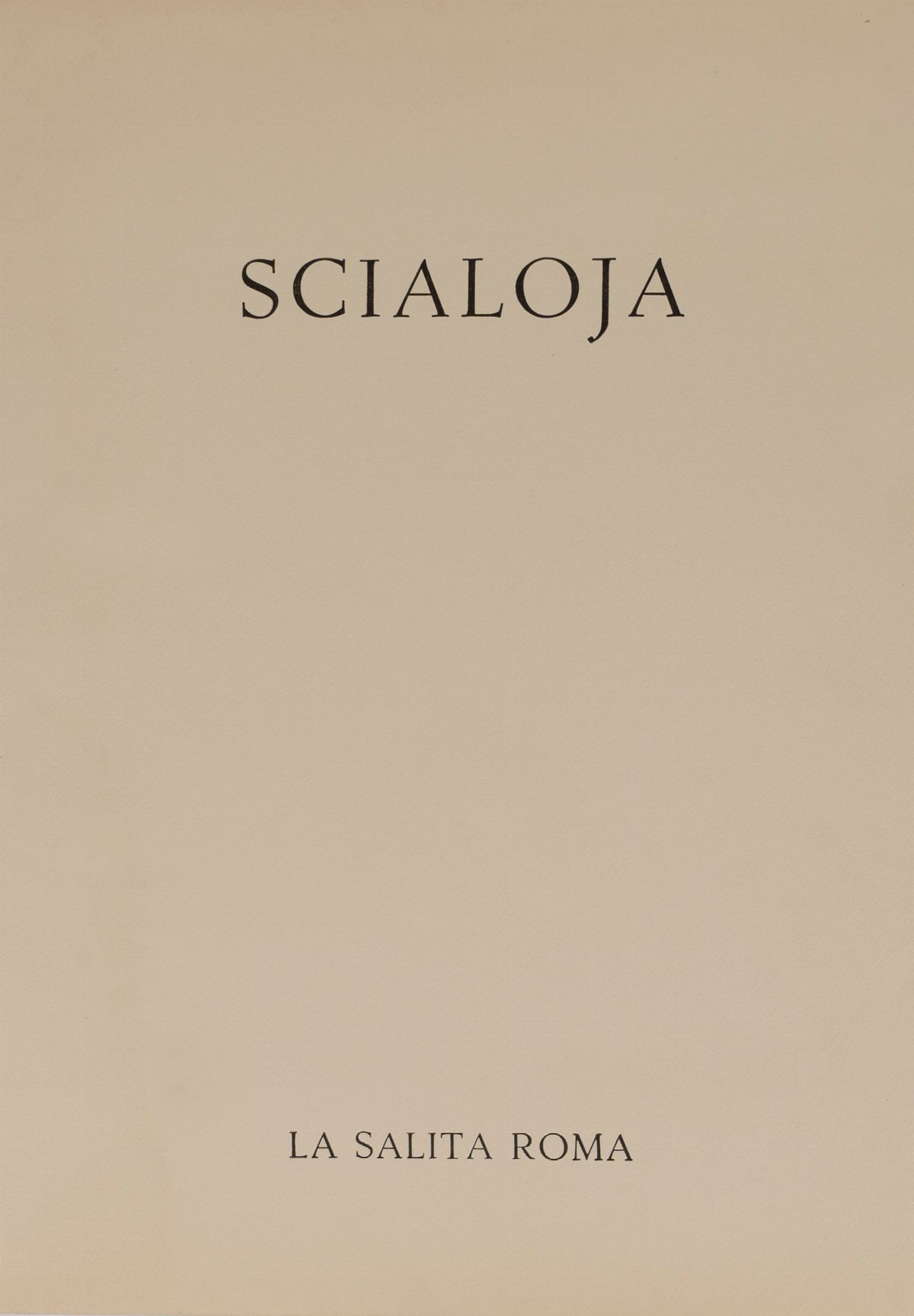 Toti Scialoja - Cartella Contenente Quattro Litografie