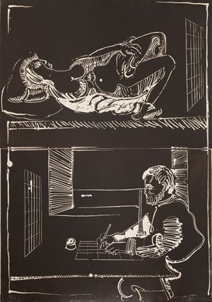 The painter and the model