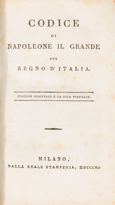 Codice di Napoleone il Grande Pel Regno D'italia